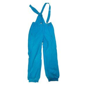 Roffe Mens Vertical Ski Pants M Removable Bib Blue Nylon Aprés Mens Verticle 34